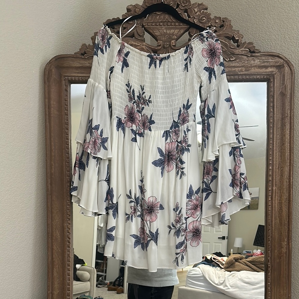 Floral Off-Shoulder Women's Top